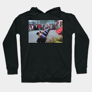 Young Asian men dance performer in a row Hoodie